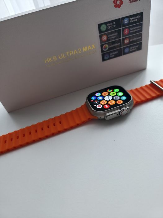 Watch HK9 ultra 2 max, pełny nowy komplet zegarka