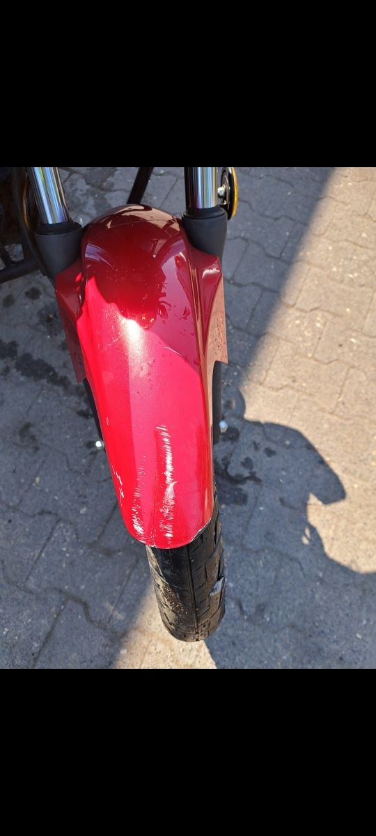 Honda cb125 ccm czerwona sprawna