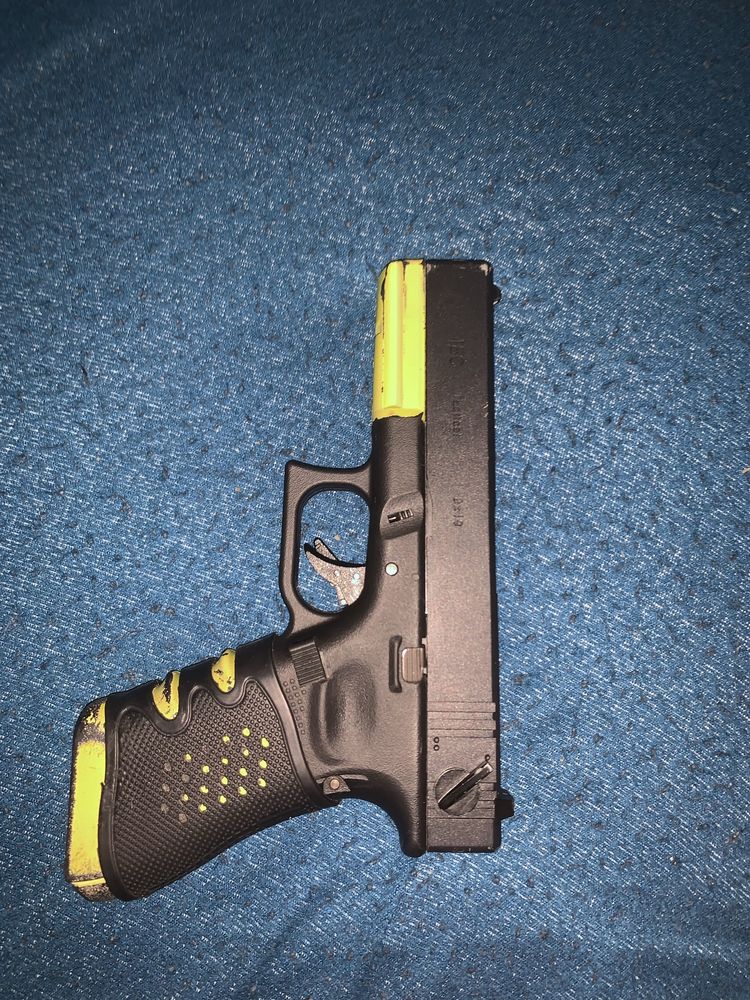 Airsoft glock com dois modos a gás (green gas)