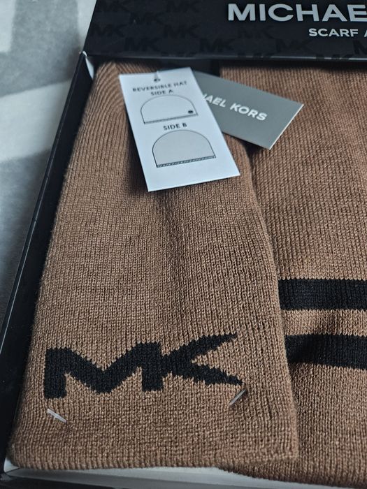 Zestaw czapka i szalik Michael Kors, oryginalny