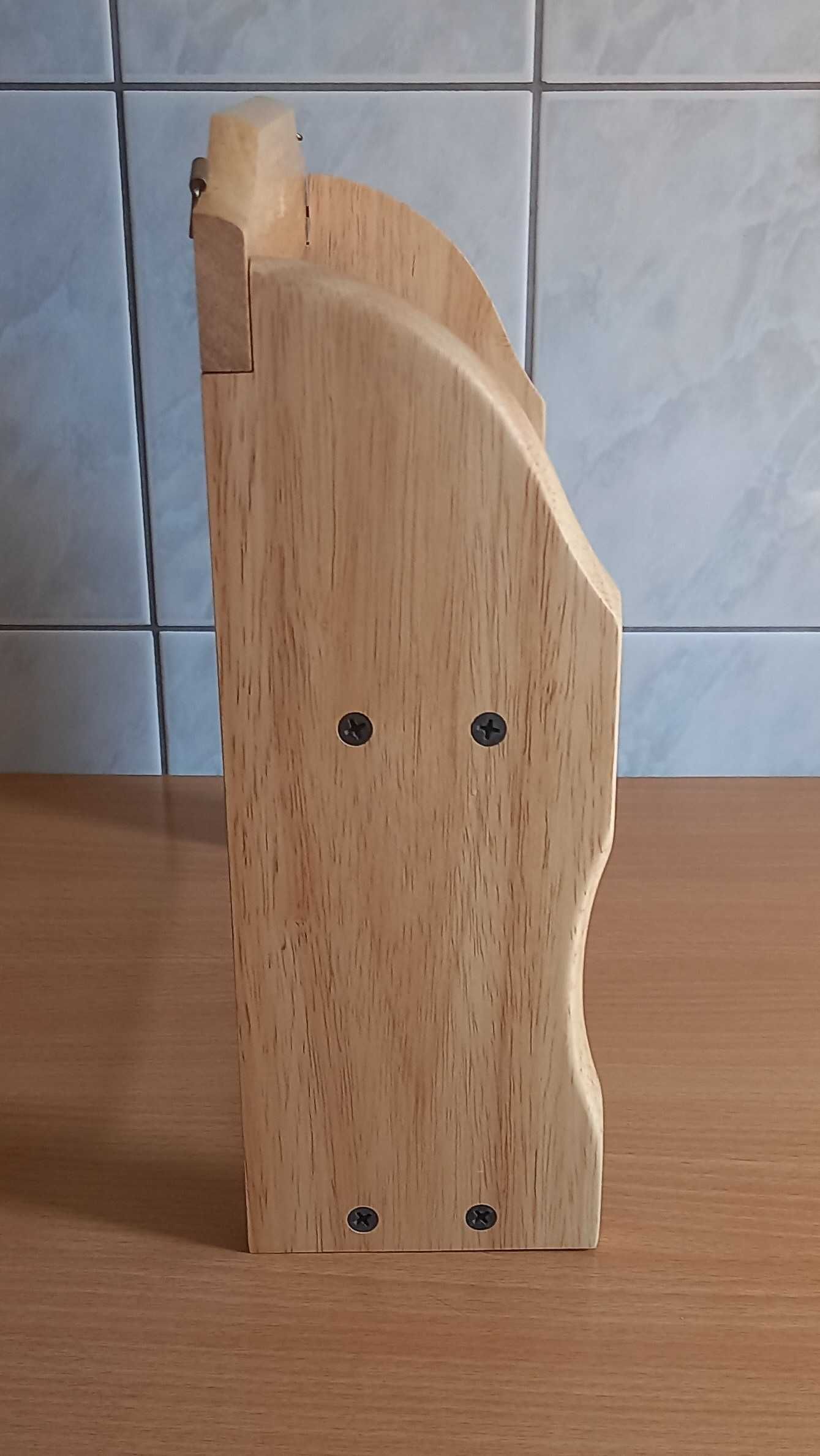 wisząca półka na przyprawy drewniana drewno