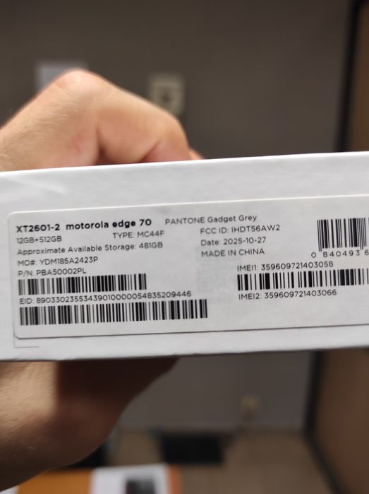 Motorola Edge 70 5G 12/512 GB + smartwatch, słuchawki, ładowarka