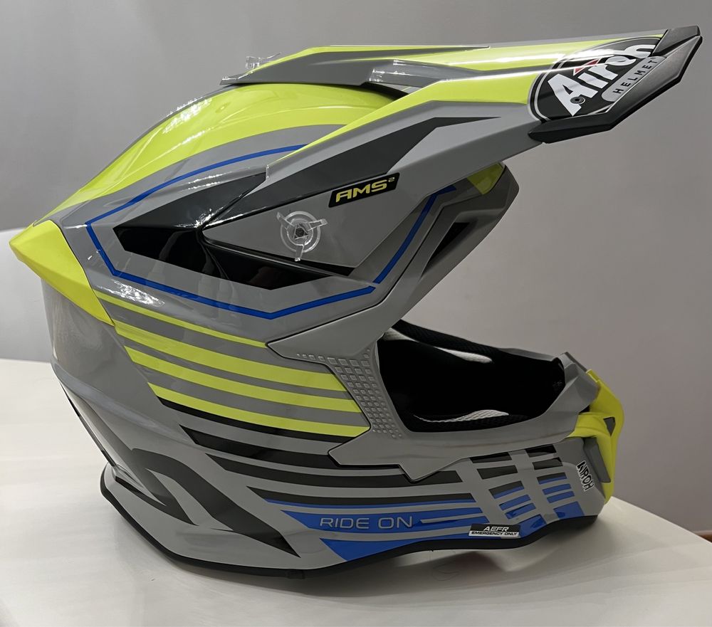 CAPACETE Airoh Strycker Shaded 2022 Yellow Gloss