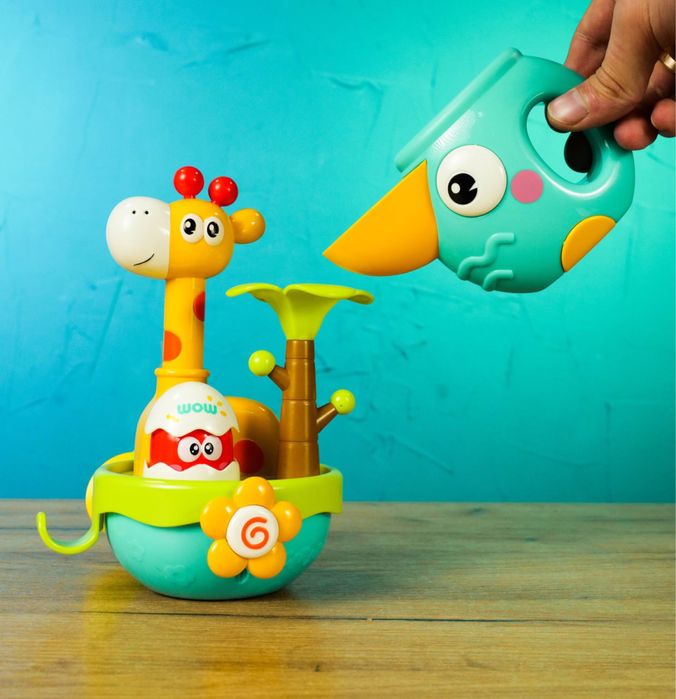 Гра для ванни «Жирафчик» (лійка, присоски, рухомі елементи)