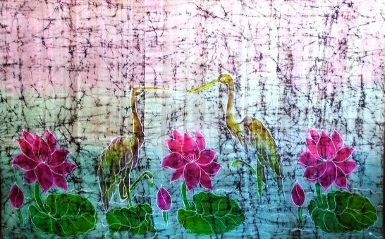 Quadro em seda c/ 164x103