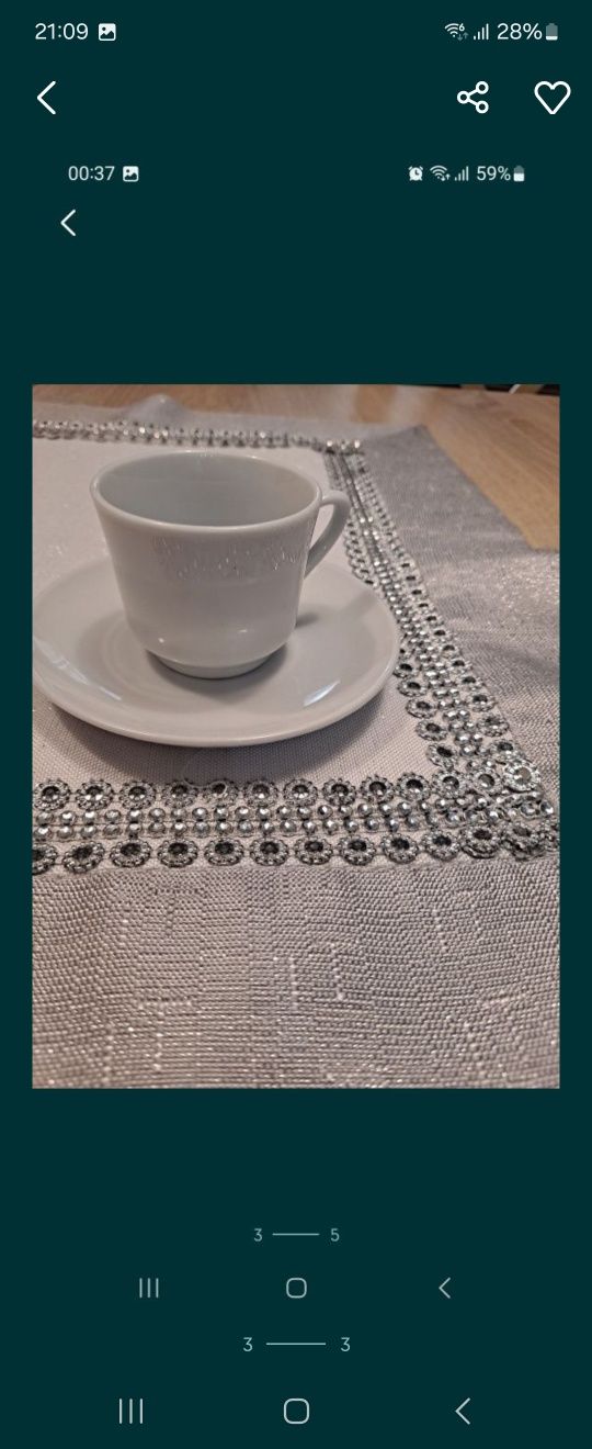Komplet z białej porcelany Tanio