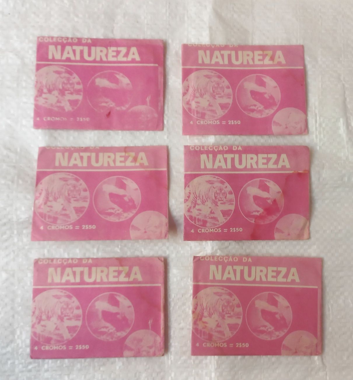 Lote de carteiras de cromos antigos, selados.