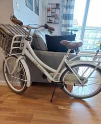 rower dziecięcy miejski holenderski Cortina U4, 24'', biały