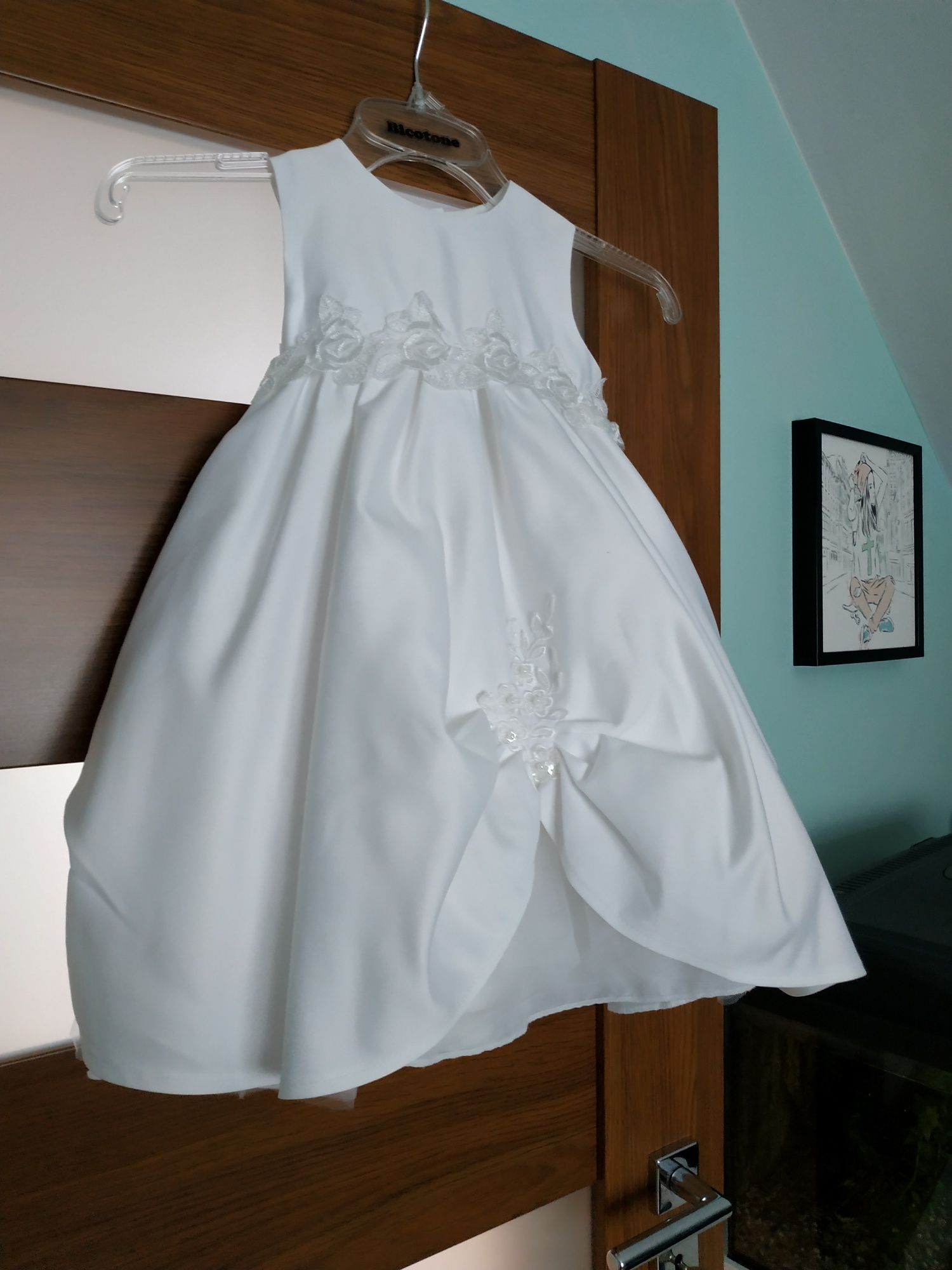 Sukienka biała komunia wesele chrzest