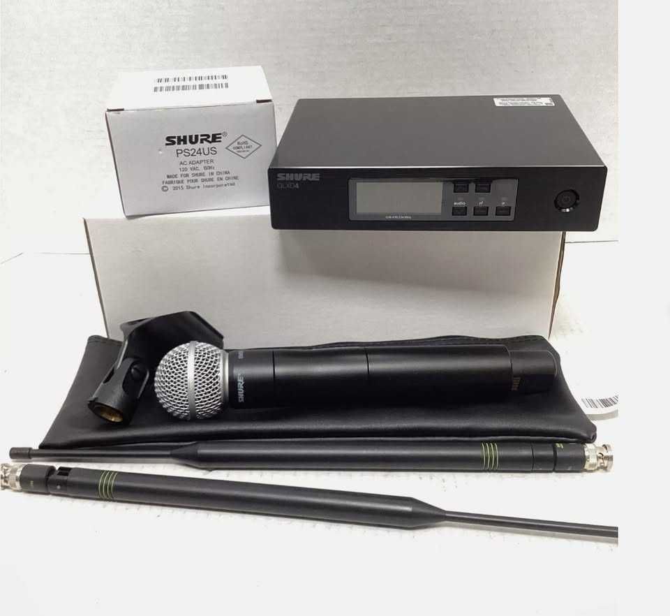 Радиосистема Shure UR4D, UR4S, ULXD, QLXD, UA844 SWB sm 58, beta 58, 8