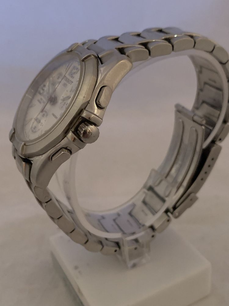 Tissot PR 100 Alarm Chronograph Quartz White Dial T14.1.486.32 !!!