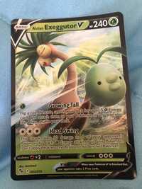 Carta Pokemon original (NM) Alolan ExeggutorV