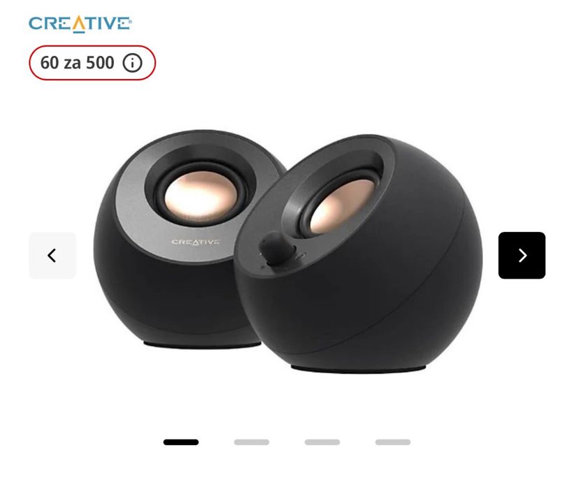 Nowe Glosniki Creative Peeble Gwarancja