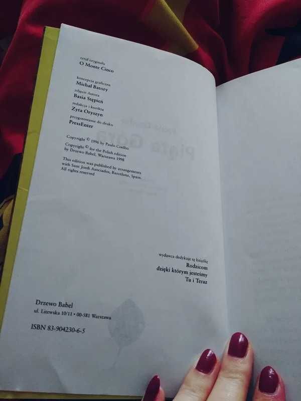 Książka : Piąta góra Paulo Coelho