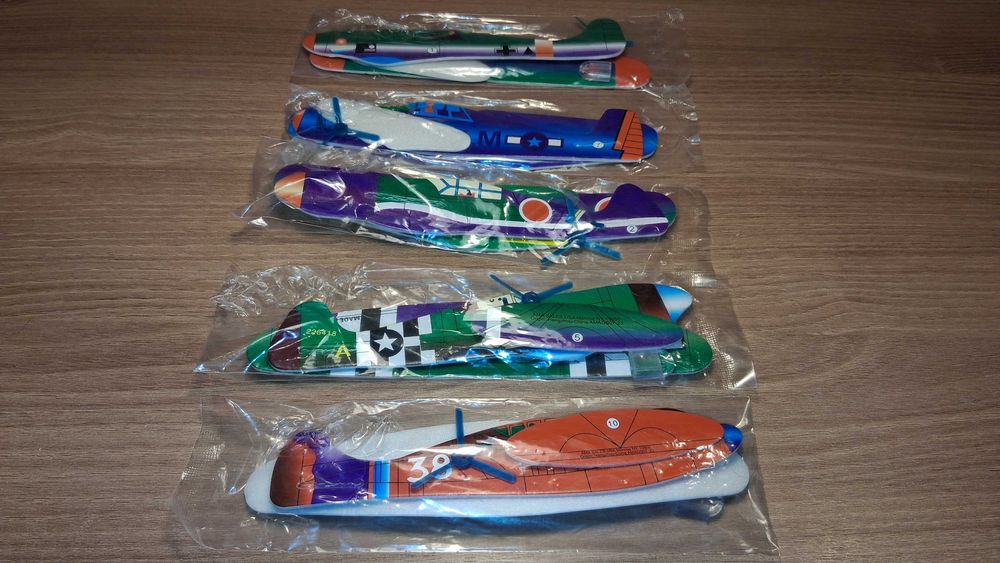 Super Zestaw 5 Piankowych Latających Samolotów