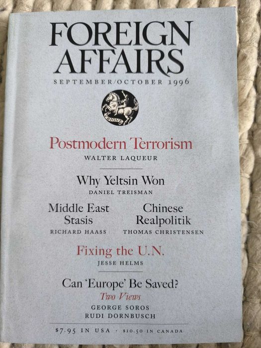 Revista "Foreign Affairs" September/October 1996 Volume 75, Number 5