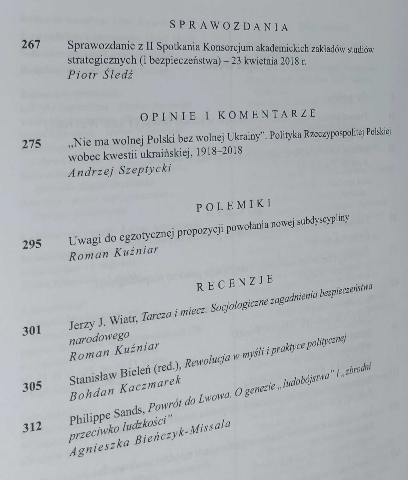 Jakub Zajączkowski, Roman Kuźniar – Stosunki międzynarodowe