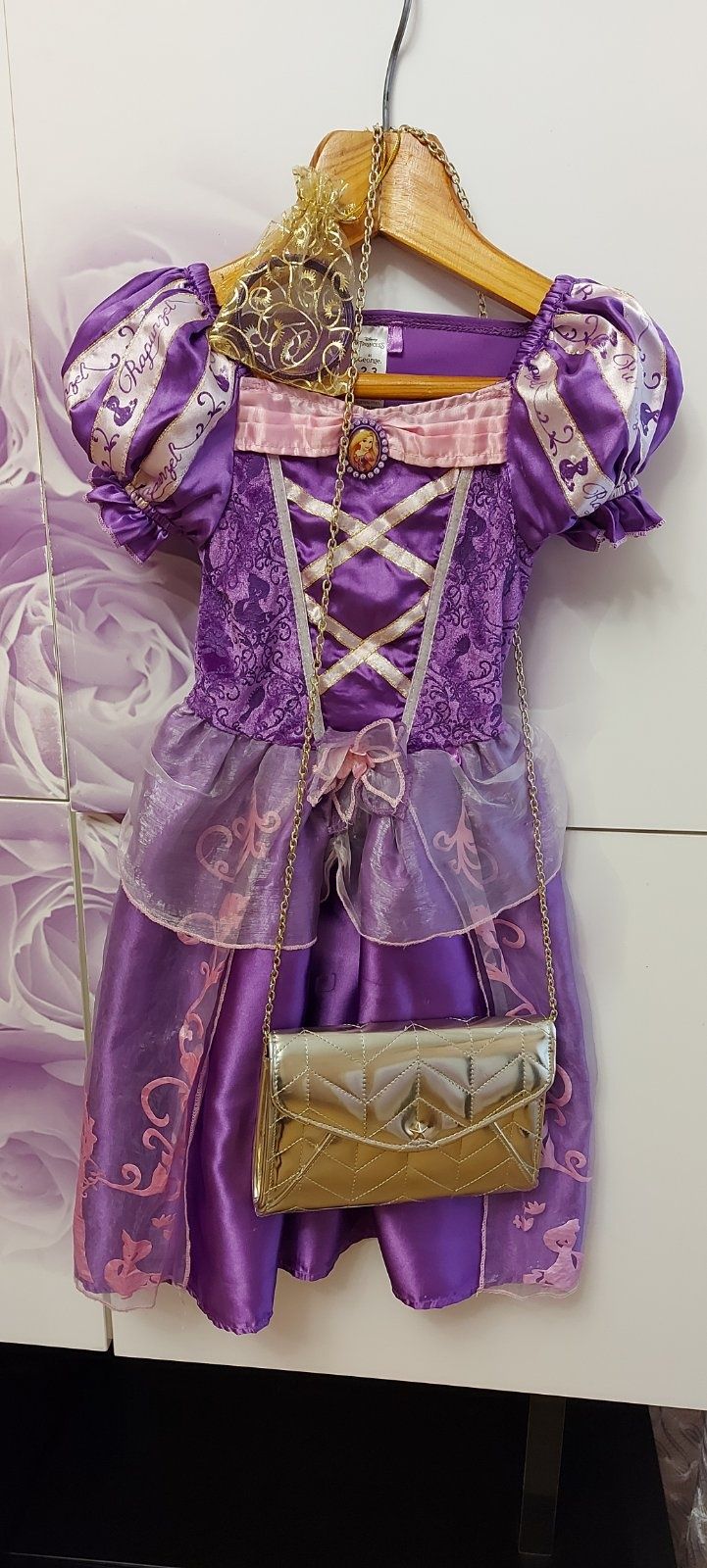 Карнавальный костюм Рапунцель принцессы Дисней набор