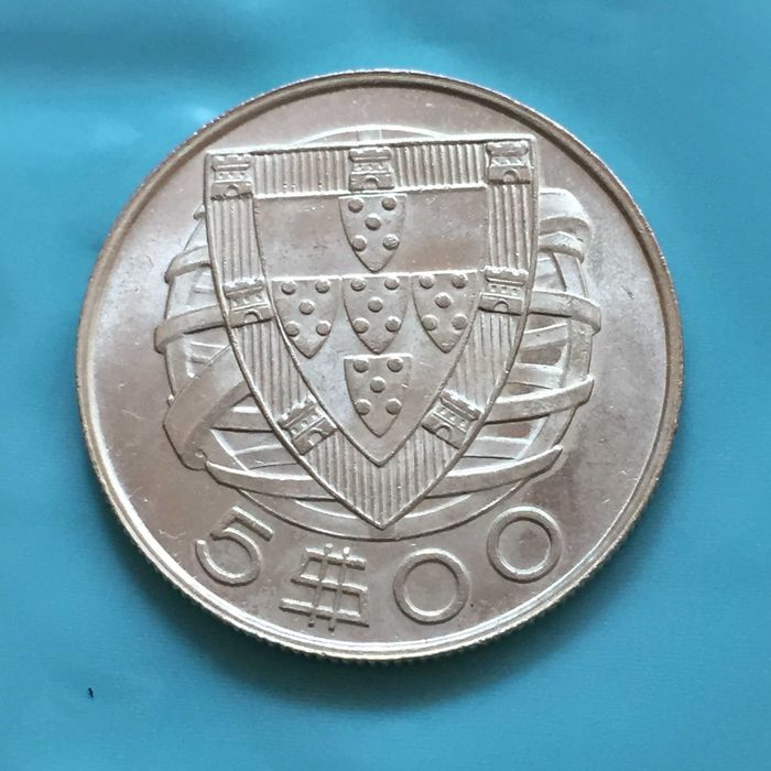 5 Escudos 1946 - prata