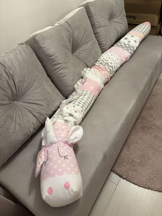 Handmade jednorożec otulacz ochraniacz poduszka rękodzieło długość 215