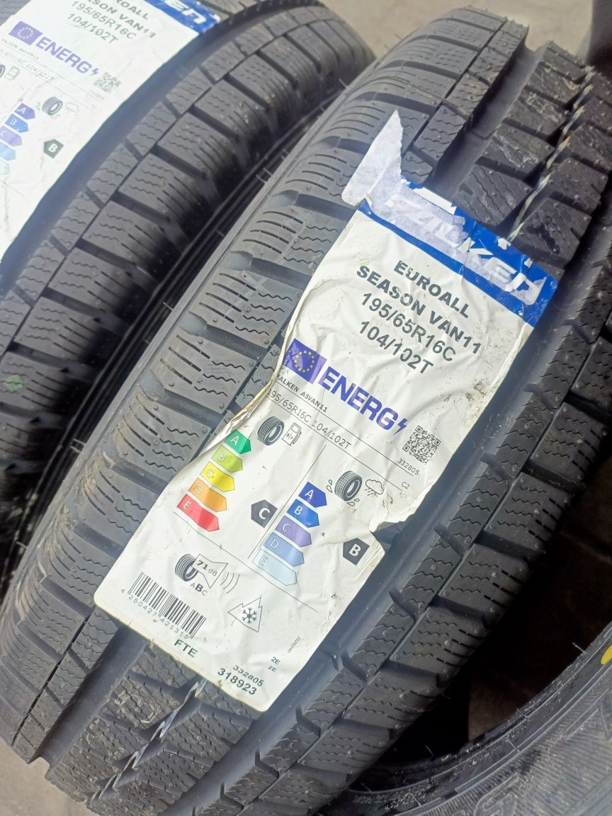 Nowe opony całoroczne wielosezonowe 195/65/16c Falken