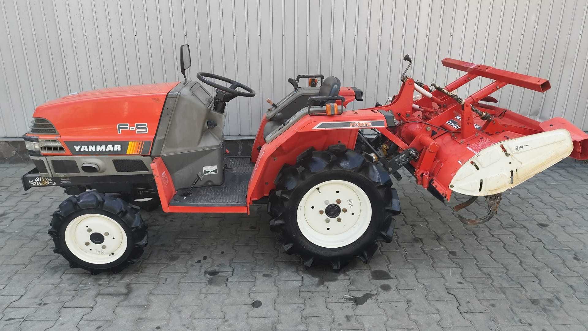 Japoński traktorek Yanmar F 5 z glebogryzarką 4x4 15 km