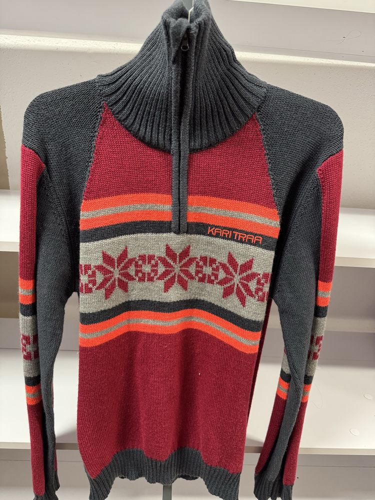 Sweter KARI TRAA wełna rozmiar XL