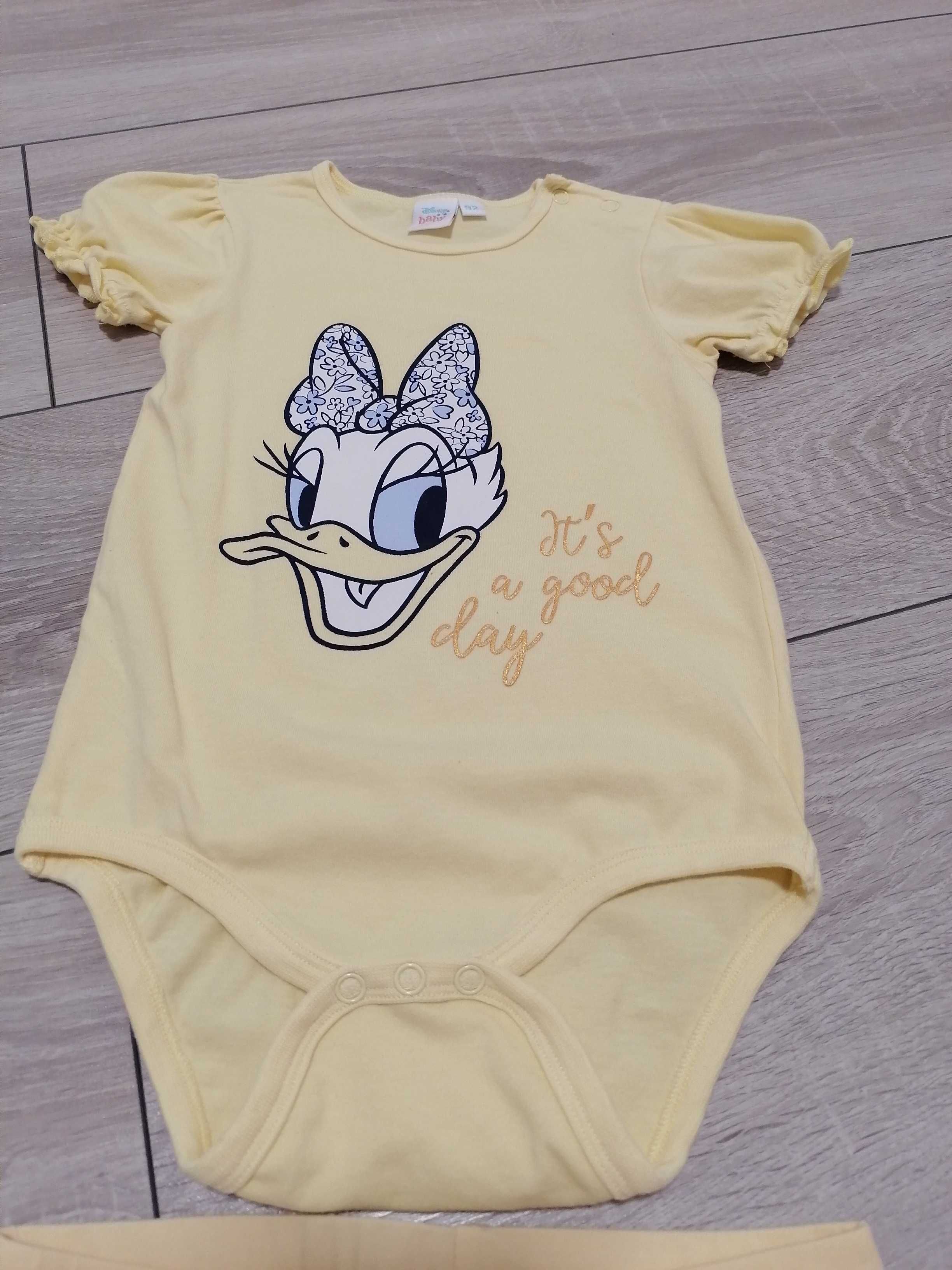 Zestaw Disney  92 body +legginsy , na żywo mocniejszy żółty.