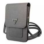 guess torebka guwbsatmgr szary/grey saffiano triangle