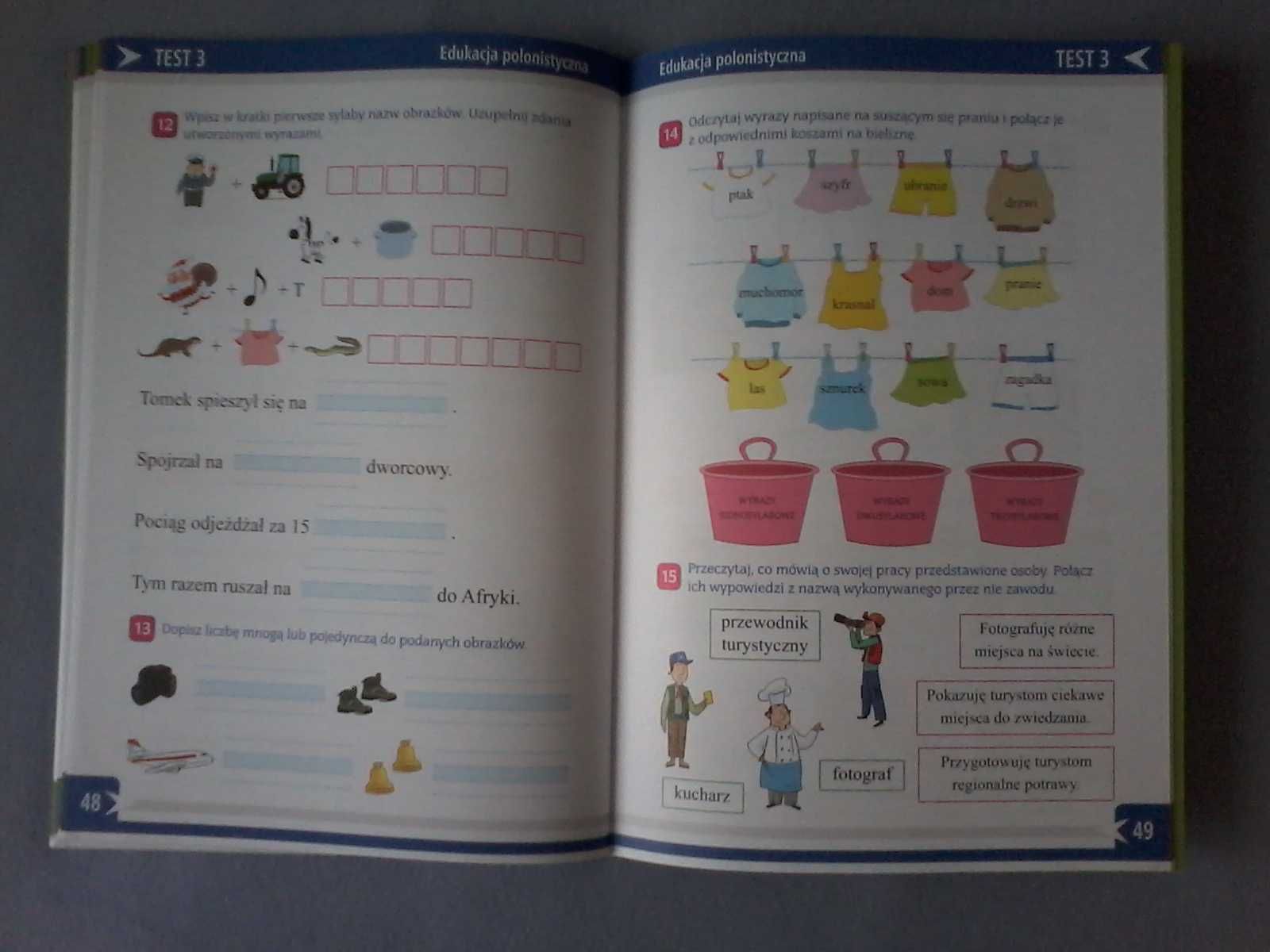 Drugoteścik - testy, zadania, sprawdzian wiedzy dla ucznia klasa 1 i 2