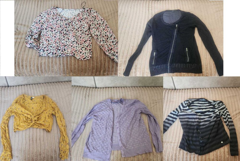 Женская одежда: кофточки, футболки, рубашки, свитера и джинсы L–XL