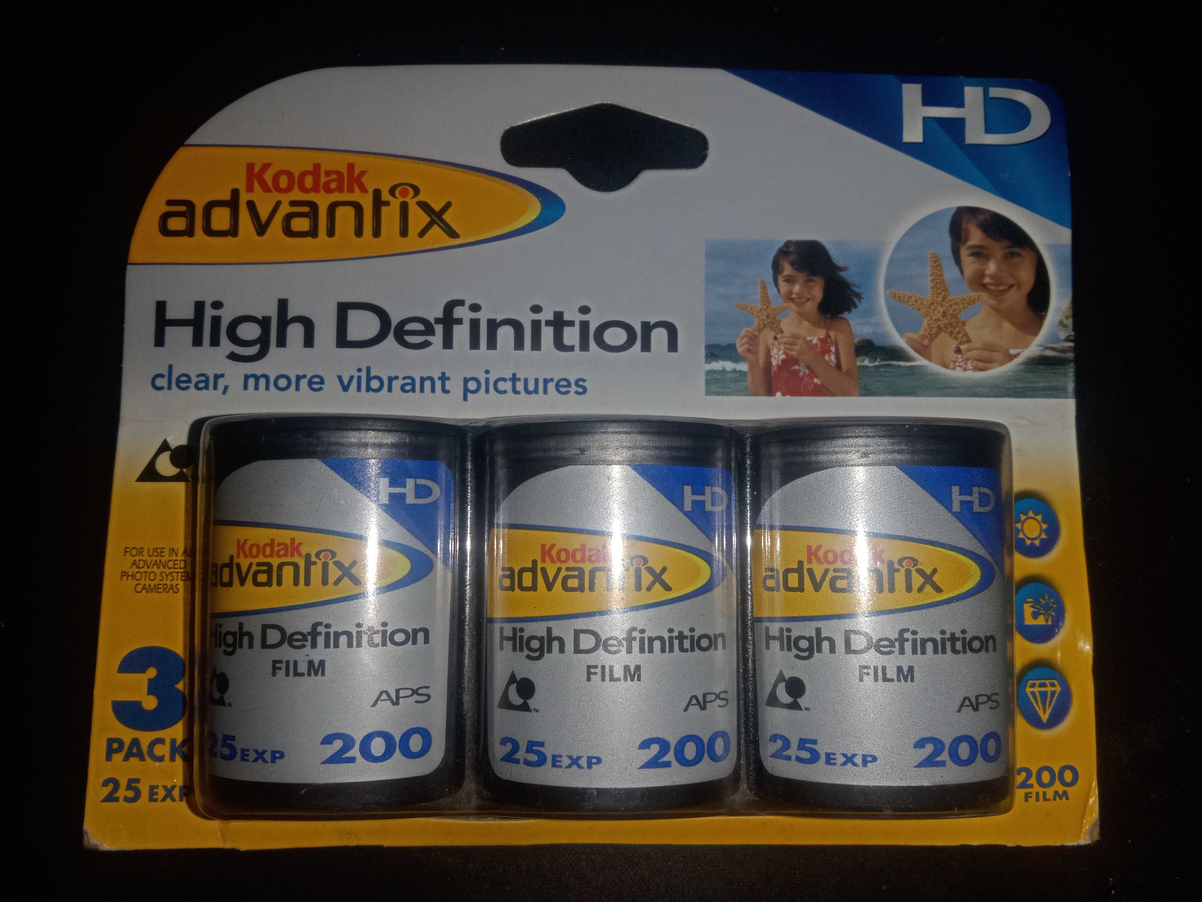 3x Film Kodak Advantix 25 EXP APS 200 ISO