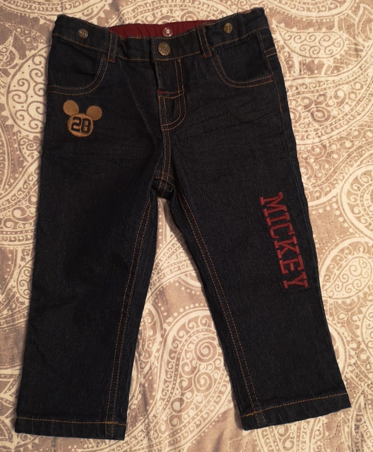 Nowe spodnie jeans Miki 86cm