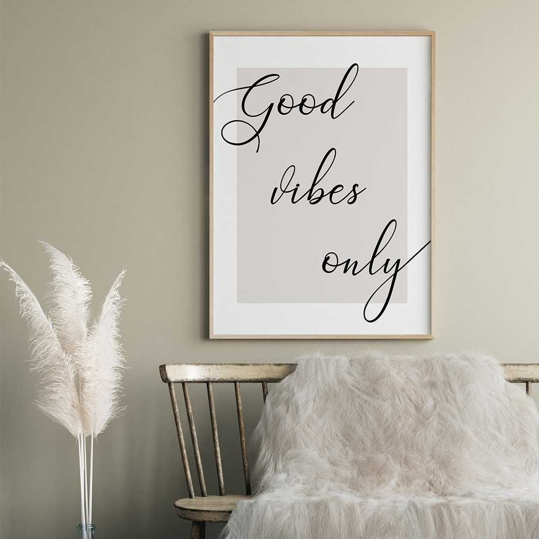Zestaw plakatów 3x 50x70 cm Kolorowy Tryptyk Boho z Napisem (set118)