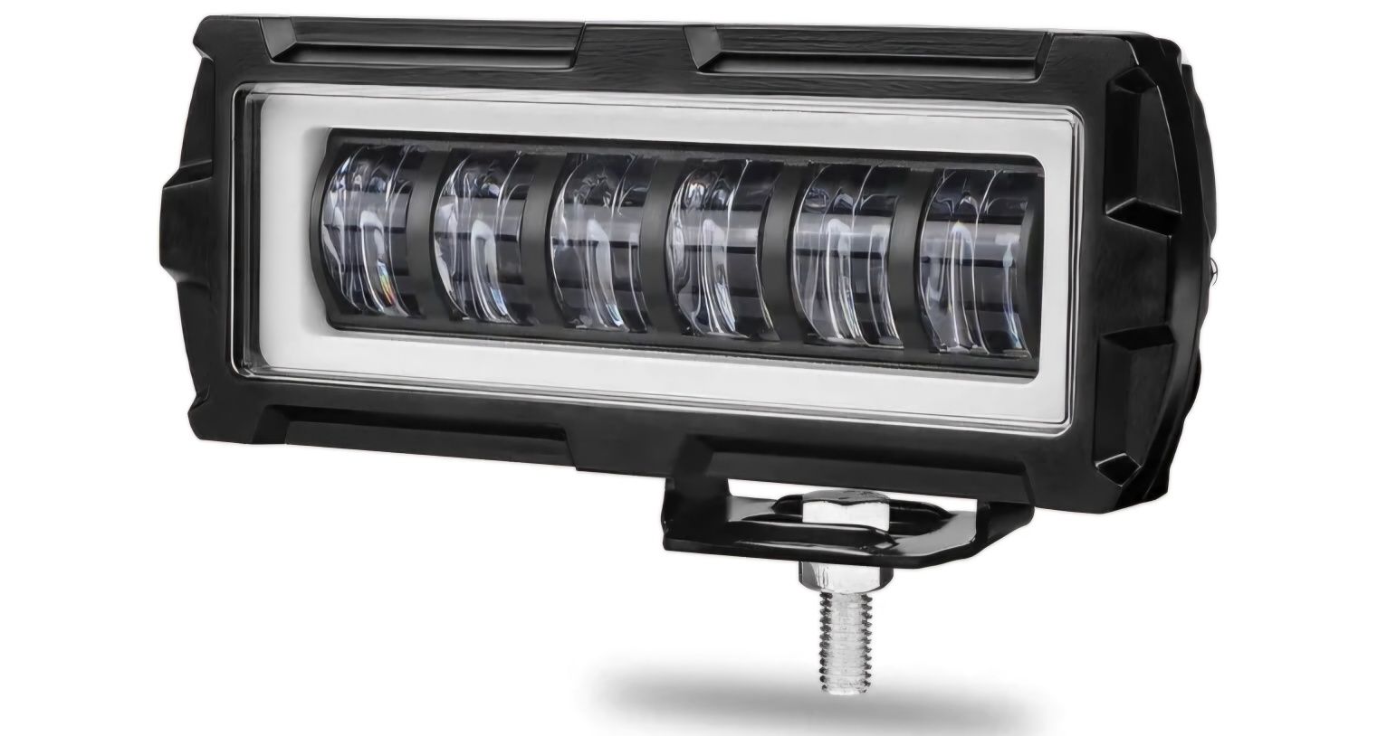 Прямокутна протитуманна світлодіодна фара LED 6 Led діодів 3D