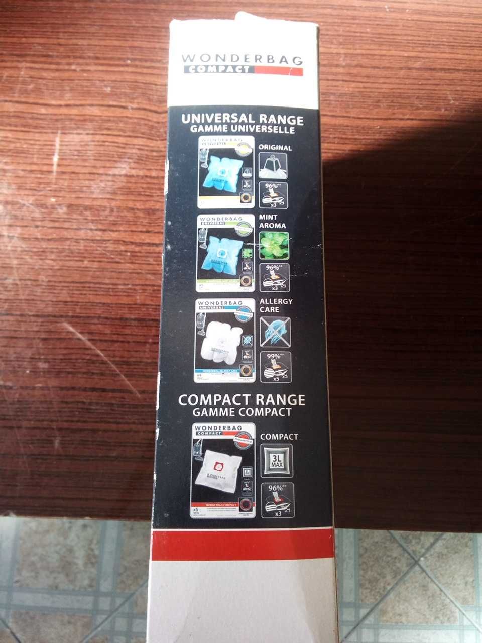 Conjunto de 5 Sacos de aspirador universais  antibacterianos, NOVOS!