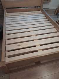 Łóżko dębowe lite drewo