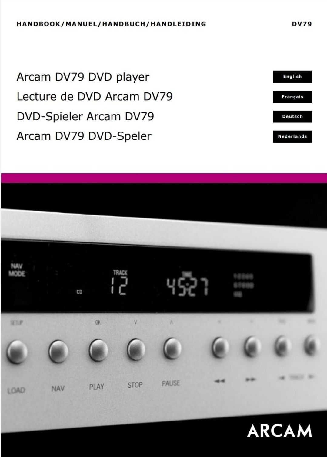 Arcam DVD modelo Dv79 - HDMI, digital audio