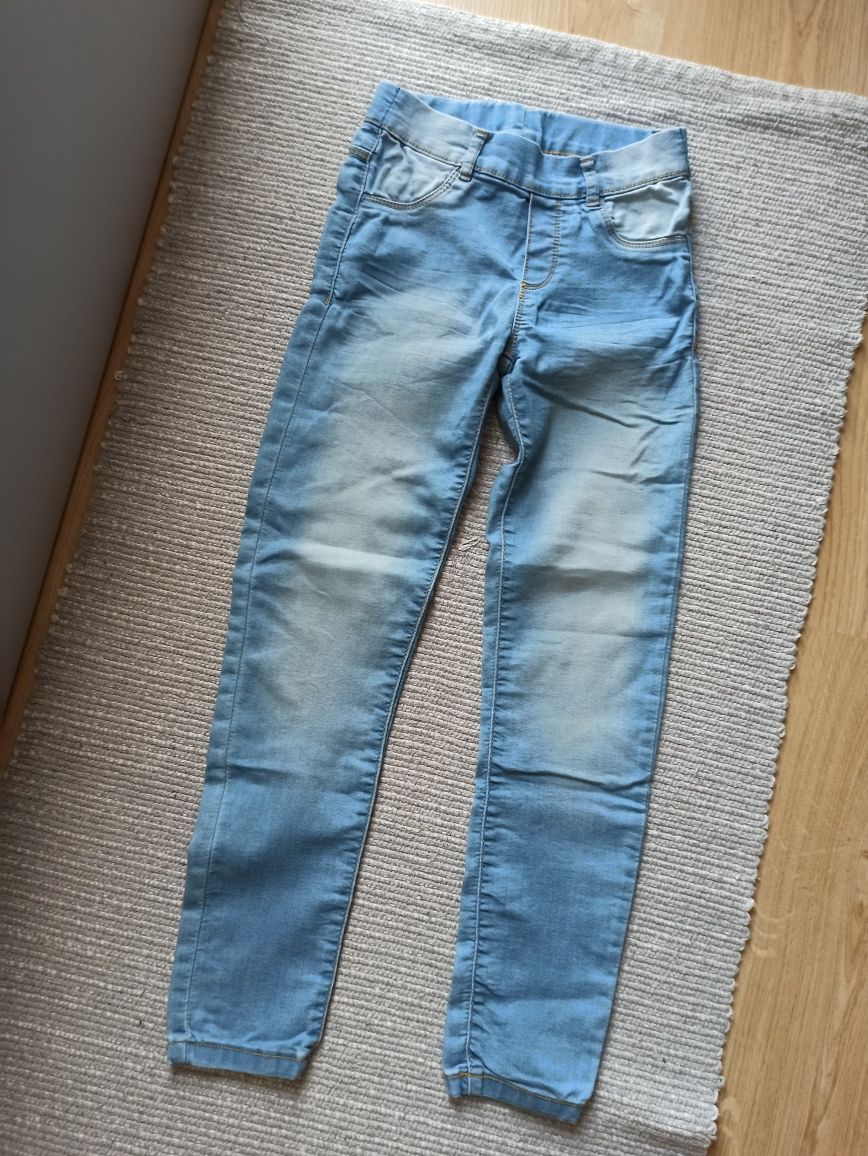 Reserved 3 pary jeans r140 j.nowe wiosna