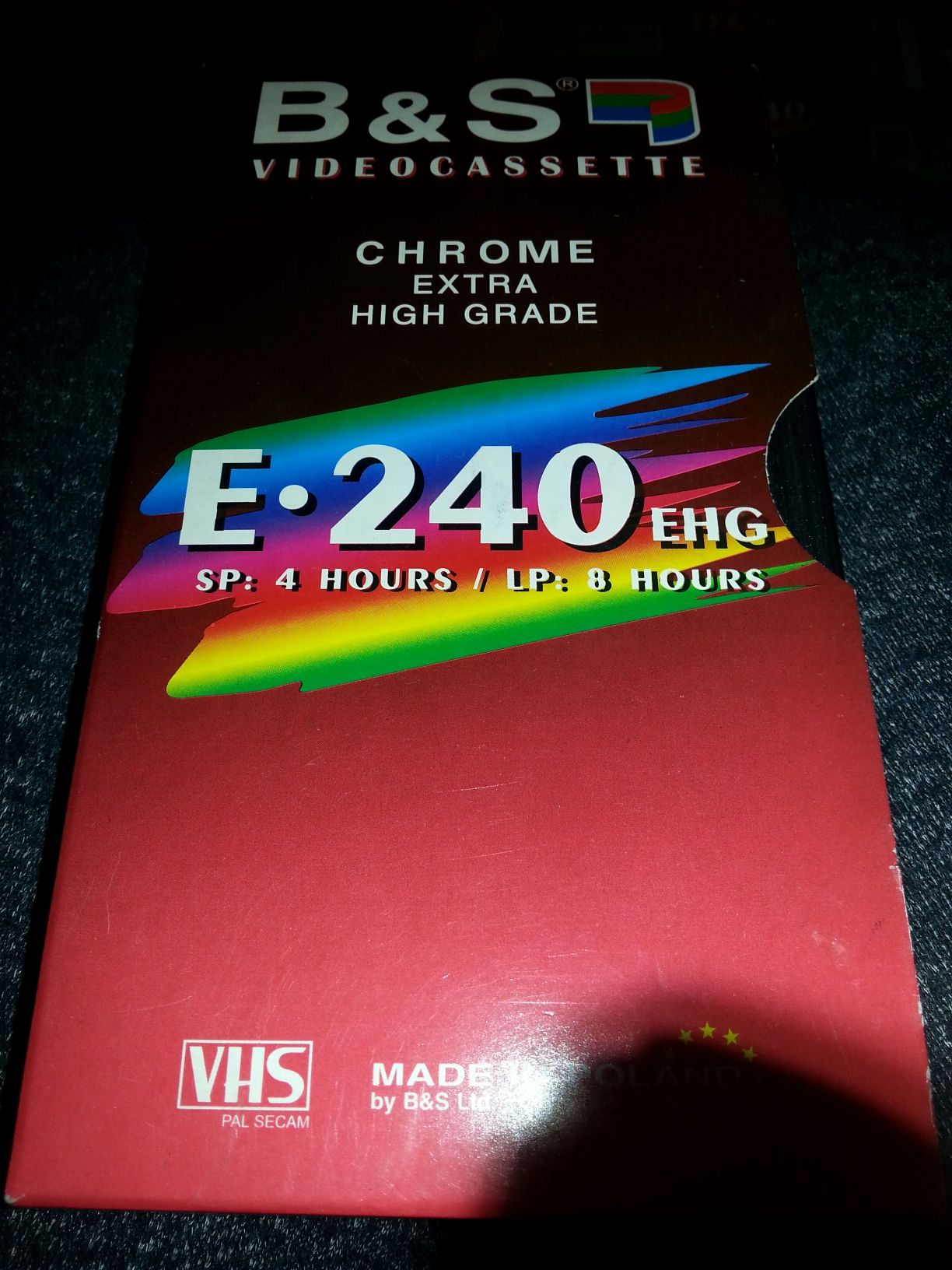 Kaseta sprawna VHS CHROME Extra High Grade E-240 f-my B&S
