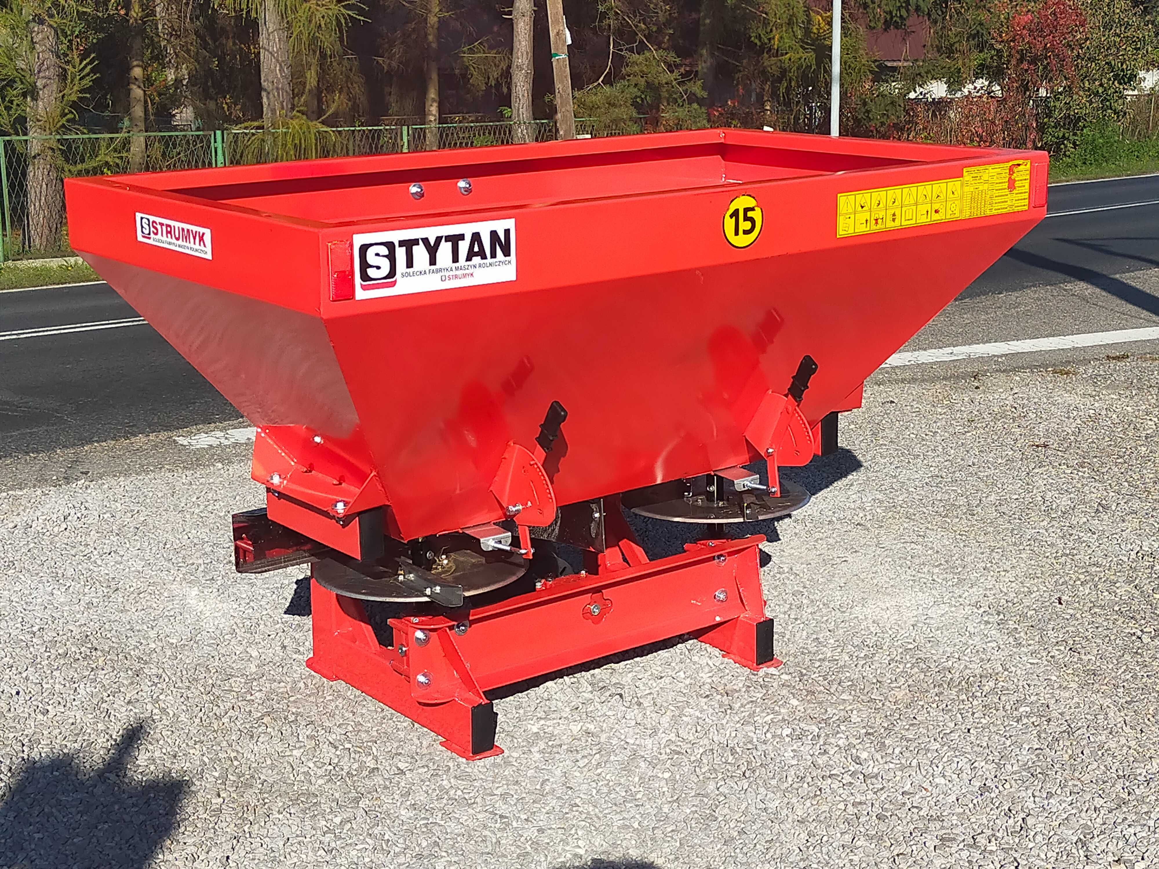 DWUTALERZOWY rozsiewacz nawozu Strumyk plandeka/kratka 400l -1600l
