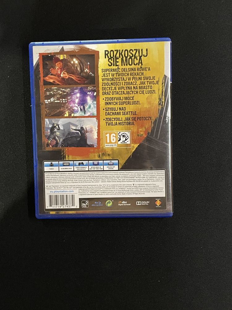 Infamous: Second Son диск PS4