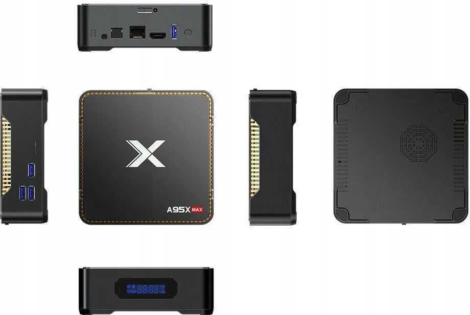 TV BOX ANDROID 8.1 Amlogic A95X max z miejscem na dysk twardy 2.5"