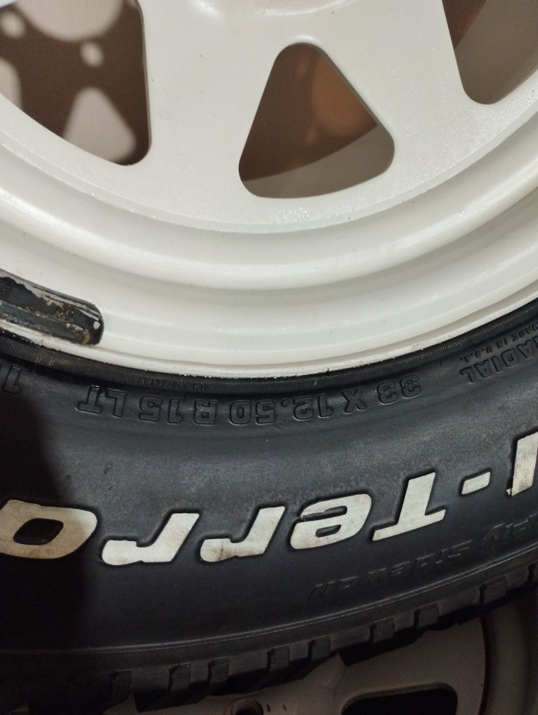 Колеса 33х12.50 r15 bf Goodrich 6 139.7