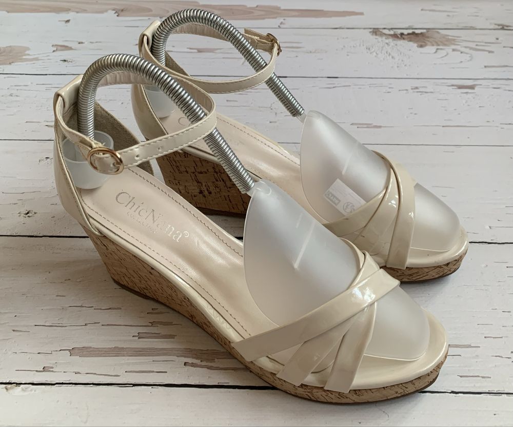 Espadryle Damskie Sandały Na Koturnie Chic Nana 40 Komfortowe Idealne