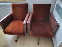 Fotel obrotowy PRL, vintage