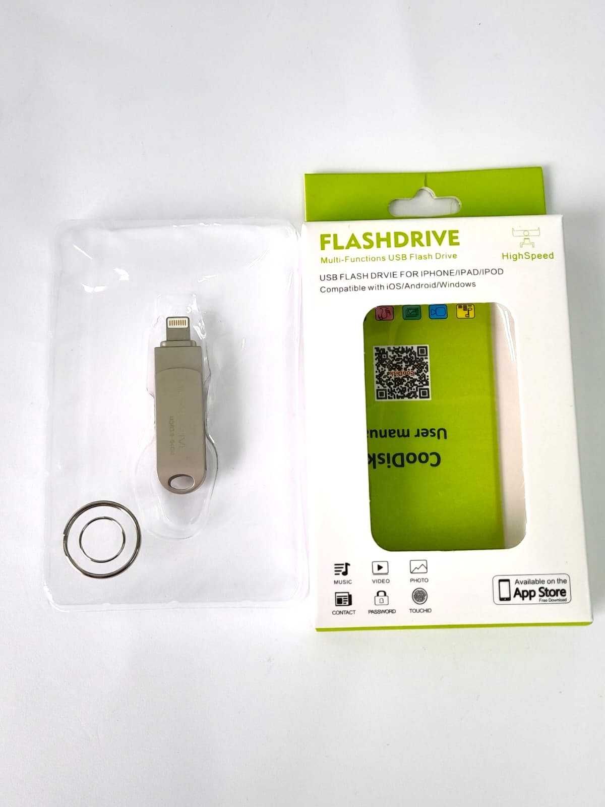 Pen Drive 64GB USB 3.0 e Iphone - Nova