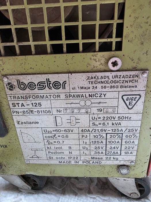 Spawarka BESTER STA-125