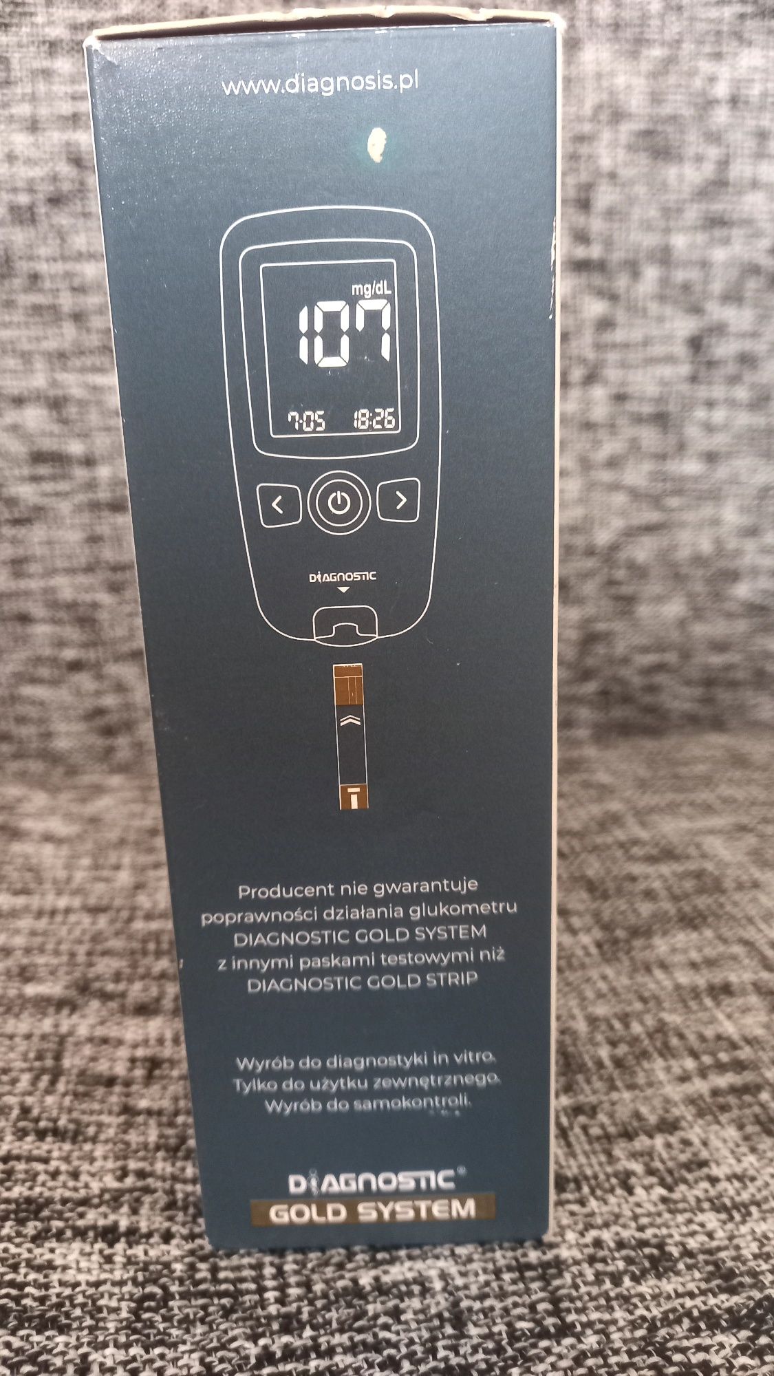 Zestaw do pomiaru glukozy - Diagnostic Gold System.Nowy