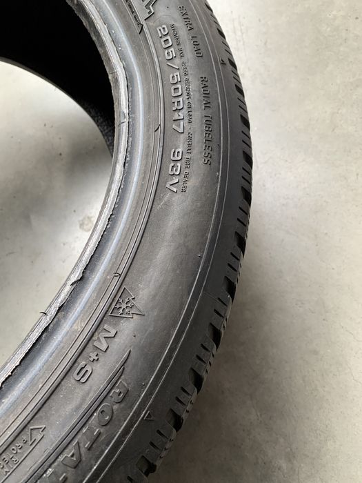 (2шт) 205/50R17 Dunlop Winter Sport 5 (6мм) зимові шини